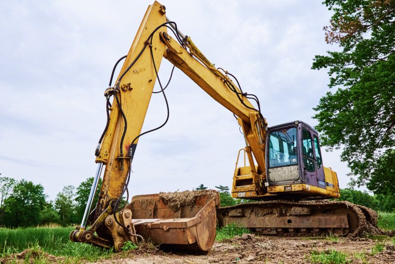 excavator on construction site 2025 03 13 13 04 59 utc