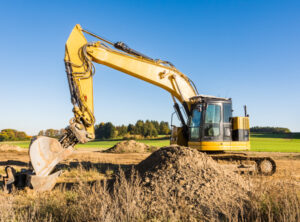 yellow earth mover at a construction site 2025 01 08 17 36 56 utc